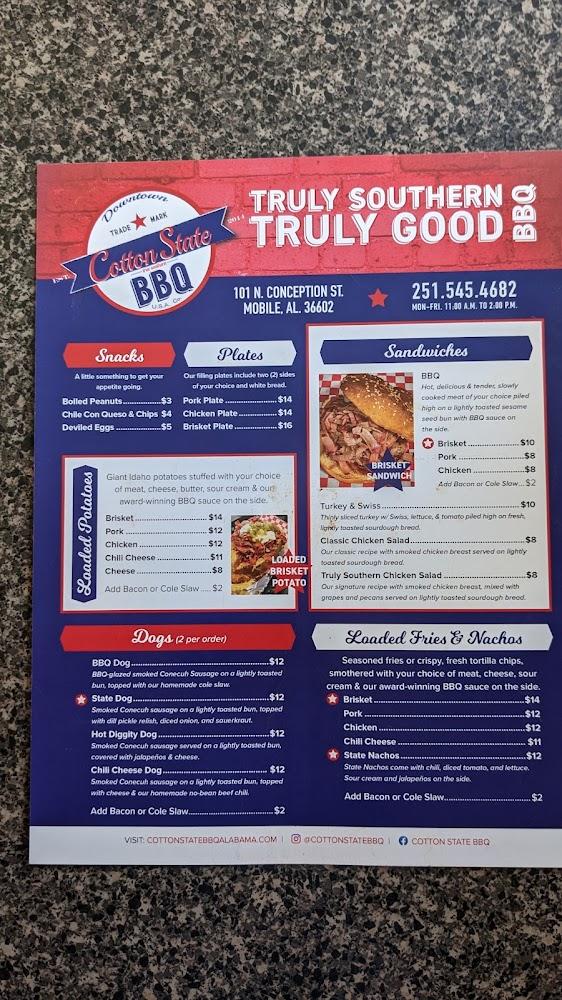Cotton State BBQ Menu image 4